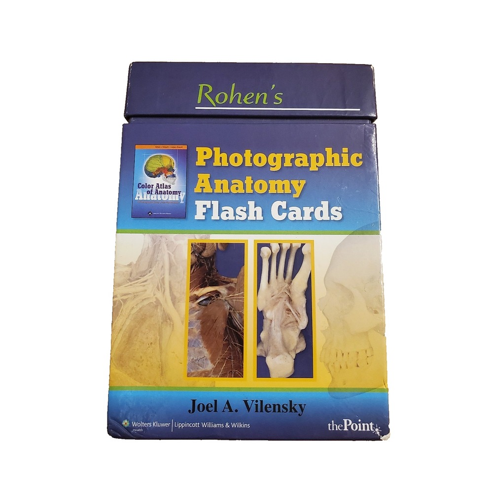 Rohen's Photographic Anatomy Flash Cards by Vilensky for Doctor Nursing Medical